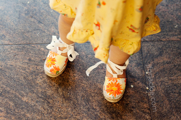 23 June 2013 - Julienne's first espadrilles from spain