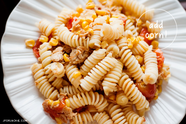 11 July 2013 - Tip Thursdays Tuna Pasta with Corn