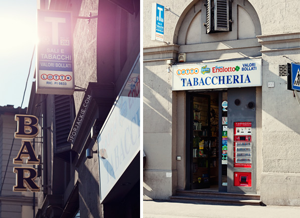 22 July 2013 - Tabacchi shop in Italy 