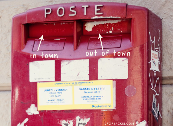 22 July 2013 - How to send mail from Italy