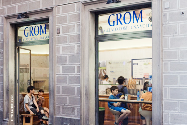 Grom Gelateria in Florence, Italy