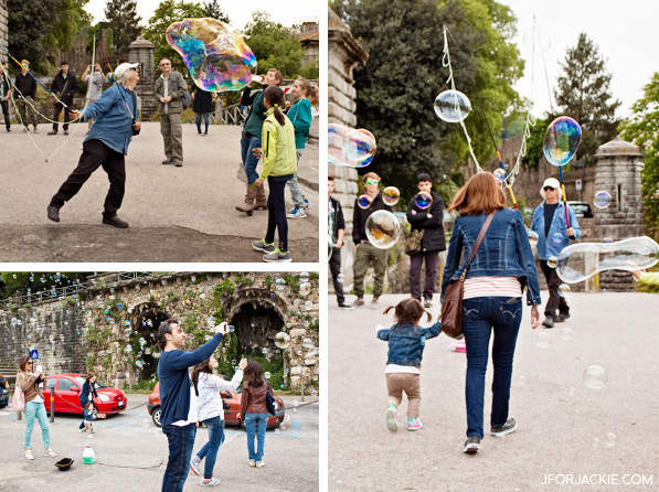 Bubbles of fun at the Torre di San Niccolò  